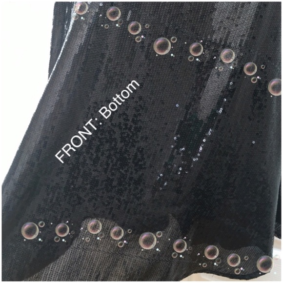 FREE PEOPLE Film Noir Sequin High Neck Fit-n-Flare Cutout Back Mini Dress, Black - Picture 10 of 13